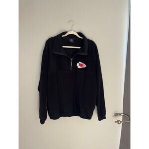 Unisex Kansas City Chiefs Quarter-Zip Pullover Top in fleece material XL